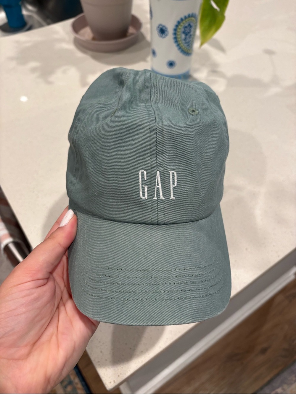 🌸FLASH SALE🌸 GAP Sage Green Baseball Cap with White Logo